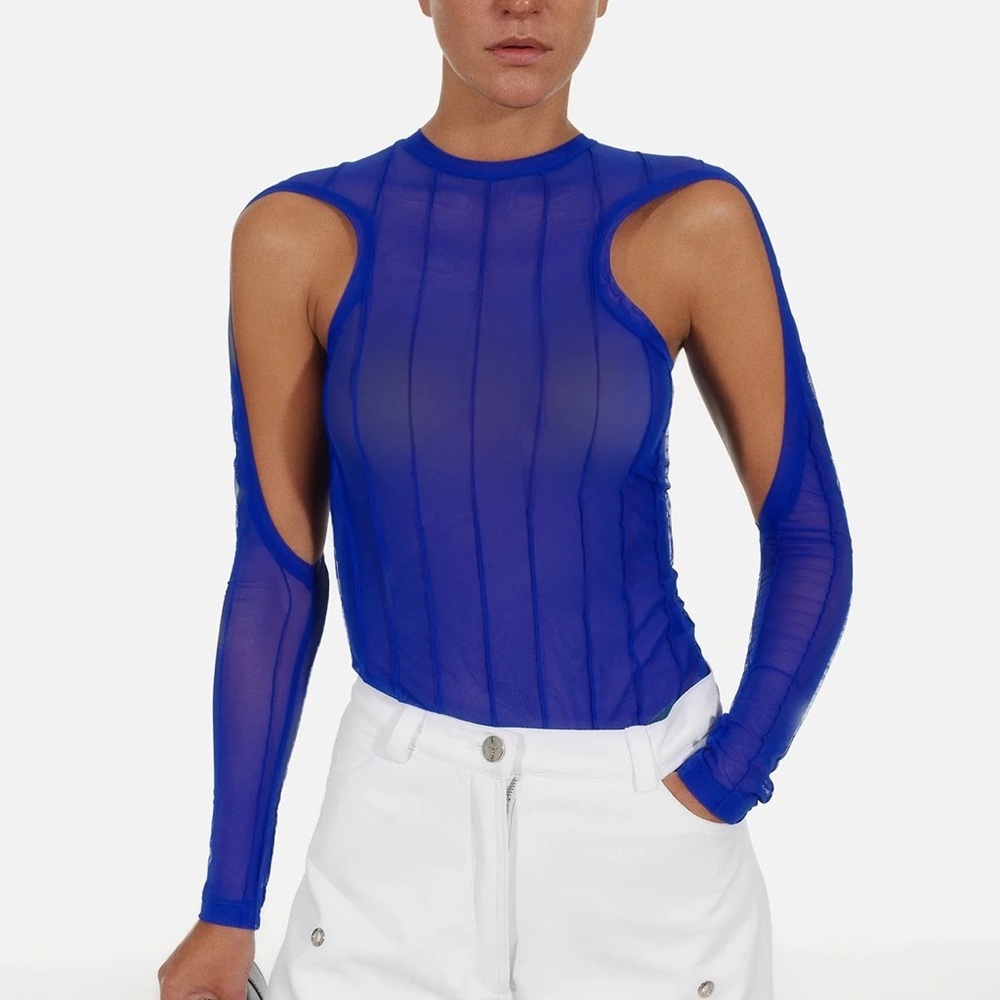 Chakshyn Long-sleeve cut out top, XS